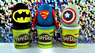 Superhero Surprise Play-Doh Eggs and More!