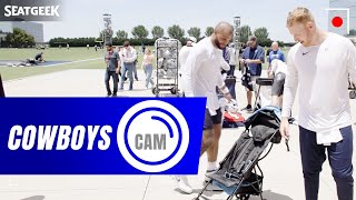 Cowboys Cam: Who Can Collapse a Stroller the Fastest? | Dallas Cowboys 2024