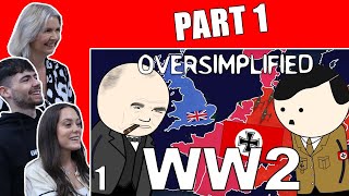 BRITISH FAMILY REACTS | OverSimplified - WW2 Part 1