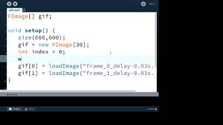 Loading and showing an animated GIF image