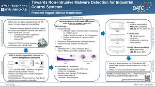 [DATE 2021] Towards Non-intrusive Malware Detection for Industrial Control Systems