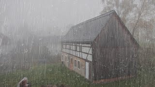 Sound of Rain on the Roof for Deep Sleep - Noise of Rain and Thunderstorms to Sleep and Relax