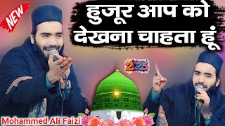 हुजूर आप को देखना चाहता हूं Huzoor Aapko Dekhna Chahta Hun Naat | Mohammed Ali Faizi Ki Naat