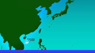 1998 West Pacific Typhoon Season Animation