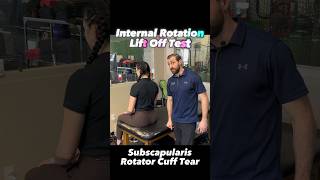 Lift Off Test | Subscapularis Rotator Cuff Tear Examination | Internal Rotation