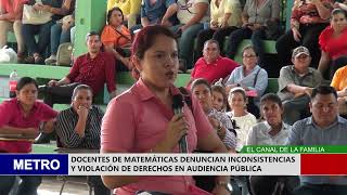 DOCENTES DE MATEMÁTICAS DENUNCIAN INCONSISTENCIAS Y VIOLACIÓN DE DERECHOS EN AUDIENCIA PÚBLICA