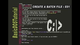 Basic Windows Batch Script Tutorial Part 1