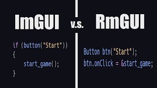 Imgui vs Rmgui for games - which is better?