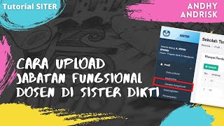 CARA UPLOAD JABATAN FUNGSIONAL DOSEN | TUTORIAL SISTER