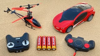 RC 3D lihght Car's Raching | Remote Control Car's | RC Exceed HALICOPTARE UNBOXING Flying test