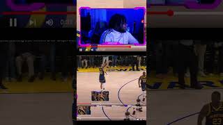Lakers Fan Reacts To LeBron James hits game winning free throws after Steph Curry clutch 3 #shorts