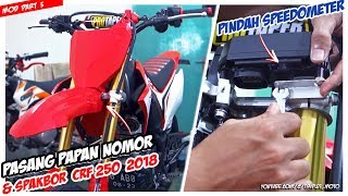 Modif CRF150L Part 5 - Pasang Papan Nomer & Spakbor Depan CRF 250 2018