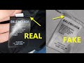 Balenciaga T shirt real vs fake. How to spot counterfeit Balenciaga shirts and tee