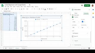 📈 Using Google Sheets for Linear Regression