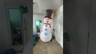 Menards new for 2024 Gemmy Snowflake spinning snowman!