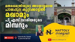 മതമൈത്രിയുടെ അടയാളമായ കുറ്റിക്കാട്ടിൽ മഖാമും പി.എസ് വാരിയരുടെ മിമ്പറും