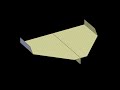 Sky King (2009 World Record) Paper Airplane: 3D Folding