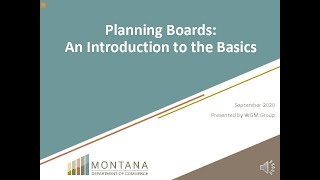 Planning Boards: An Introduction to the Basics