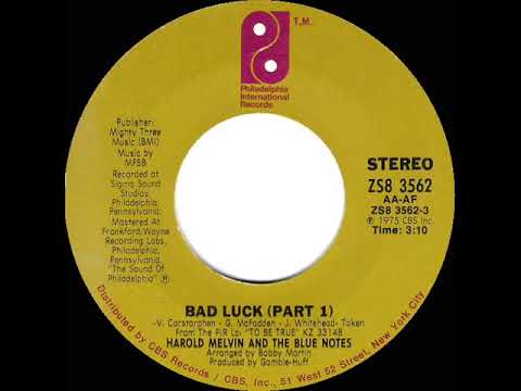 1975 HITS ARCHIVE: Bad Luck (Part 1) - Harold Melvin & The Blue Notes ...