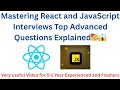 Top 5 React & Javascript Interview Questions for Beginners#interview #youtube 