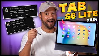 TIRANDO DÚVIDAS sobre o GALAXY TAB S6 LITE 2024! 😬