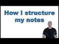 How I structure my notes using Markdown and VS Code