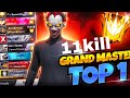 Grandmaster Lobby 11 kills 99% Headshot Rate | Squad Vs Squad FullGameplay | intel i5 Freefire