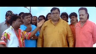 Sadhu Kokila Locks Upendra & Lover in Room | Comedy Scene | Doddanna | Rajani Kannada Movie