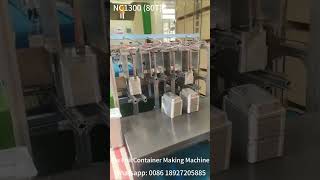 2 Sets #80T aluminum foil container making machine # test working in UAE factory