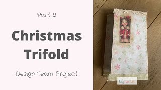 Making a Christmas Trifold from Envelopes - Part 2