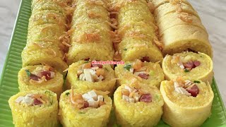 Nấu xôi mặn theo cách này vừa nhanh vừa ngon |Từng cuộn thật dễ dàng gọn gàng
