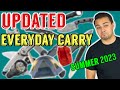 *UPDATED* SUMMER 2023 EDC GEAR HAUL POCKET DUMP | What Am I carrying? | Knives, Flashlights, Tools!