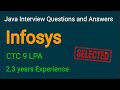 Infosys Java 8 Coding Interview Questions and Answers