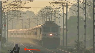 रफ्तार का तांडव...! High Speed 'SIKKIM MAHANANDA' Passed Station at 130kmph Everyone Shocked...