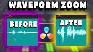 Waveform ZOOM (with NO Levels Change) in DaVinci Resolve 18 Fairlight | Quick Tip Tuesday