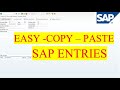 COPY PASTE SAP ENTRIES | HOW TO COPY SAP ENTRY | COPY ANY SAP ENTRY #FBR2 #SAP #Sapest #FAGLL03