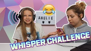 WHISPER CHALLENGE!! z kuzynką 🎧 / Amelie