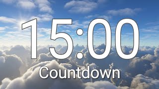 15 Minute Timer with Relaxing Music and Alarm