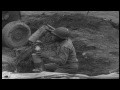 united states 969th field artillery men fire a 155 mm howitzer in luxembourg fra...hd stock footage