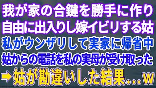 【スカッとする話】嫁イビリが大好きな義母に激怒し、私は実家に帰省→私と声がそっくりな私の実母が姑からの電話を受け取った結果→勘違いした義母が   ｗ【修羅場】