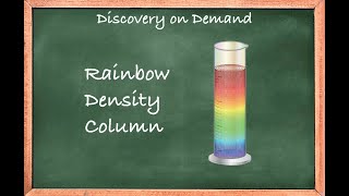 Liquid Rainbow Density Column
