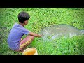 Fishing Video 2024 || Village Smart Boy Catch Fish by Hook From Village Canal With Beautiful Nature