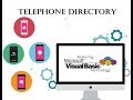 Visual Basic Programming Tutorial with code - Telephone Directory