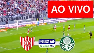 NOROESTE X PALMEIRAS AO VIVO (COM IMAGENS !!!) CAMPEONATO PAULISTA 2025 - ASSISTA AGORA!