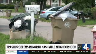 Trash problems in North Nashville neighborhood