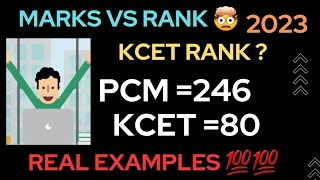 MARKS VS RANK KCET 2023|HOW TO FIND YOUR KCET RANK LATEST  UPDATE#kcet#marksvsrank@OUR KARNATAKA