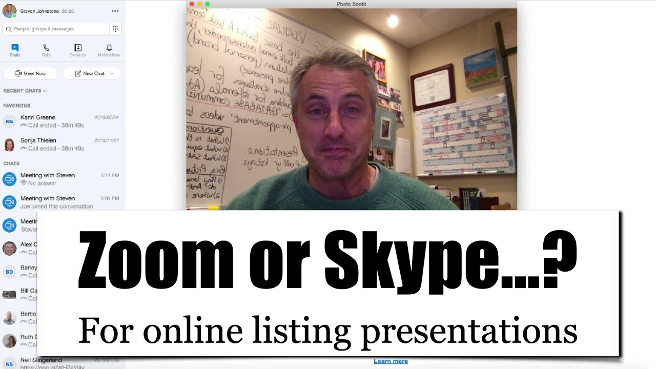 Online Listing Presentations: Skype Vs Zoom...? - YouTube