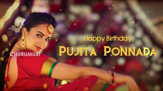 Happy Birthday Pujita Ponnada #zanjeere #shorts #telugufolksongs