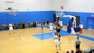 New Hampton's Daniel Levitt Running Dunk On Three Defenders In Traffic