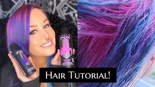 Pink, Purple and Blue Hair Tutorial with Arctic Fox and Ion Brights
